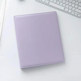 Kpop B5 Leather Large Photocard Binder 3 ring White Blue Pink Violet