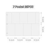 A5 Extra Wide 7 Pocket Photocard Sleeves 3 Ring Binder Refill Pages for BTS Enhypen Baby Monster Dreamcatcher