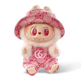 labubu Clothes Gucci Pink Overall with Bucket Hat