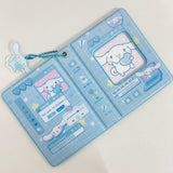 Cute Sarino Heart Photocard Collect Book with Pendant ID Badge Kuromi Melody Cinnamoroll Hello Kitty Pompompurin