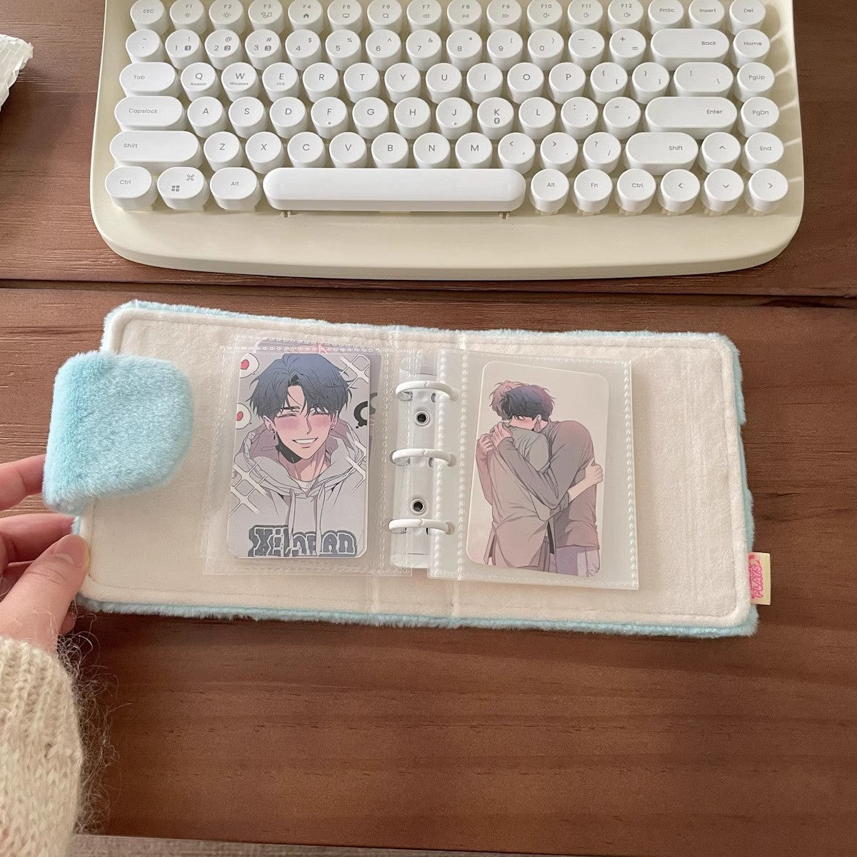 Kpop Photocard Binder Mini Binder Cute Plush PC Holder House
