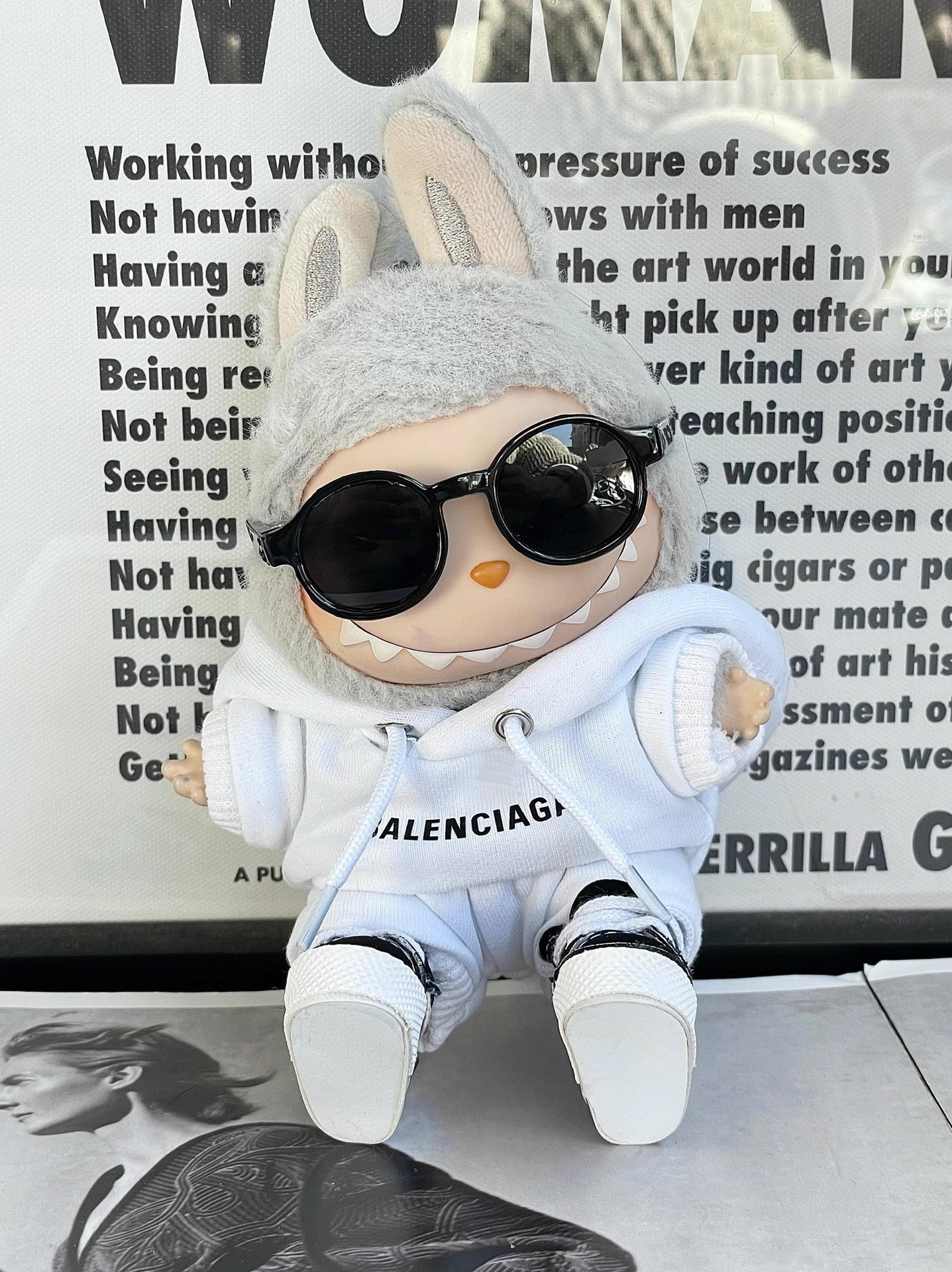 Labubu Balenciaga Hoodie White