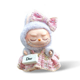 Labubu Clothes Chanel Pink Dress with bow