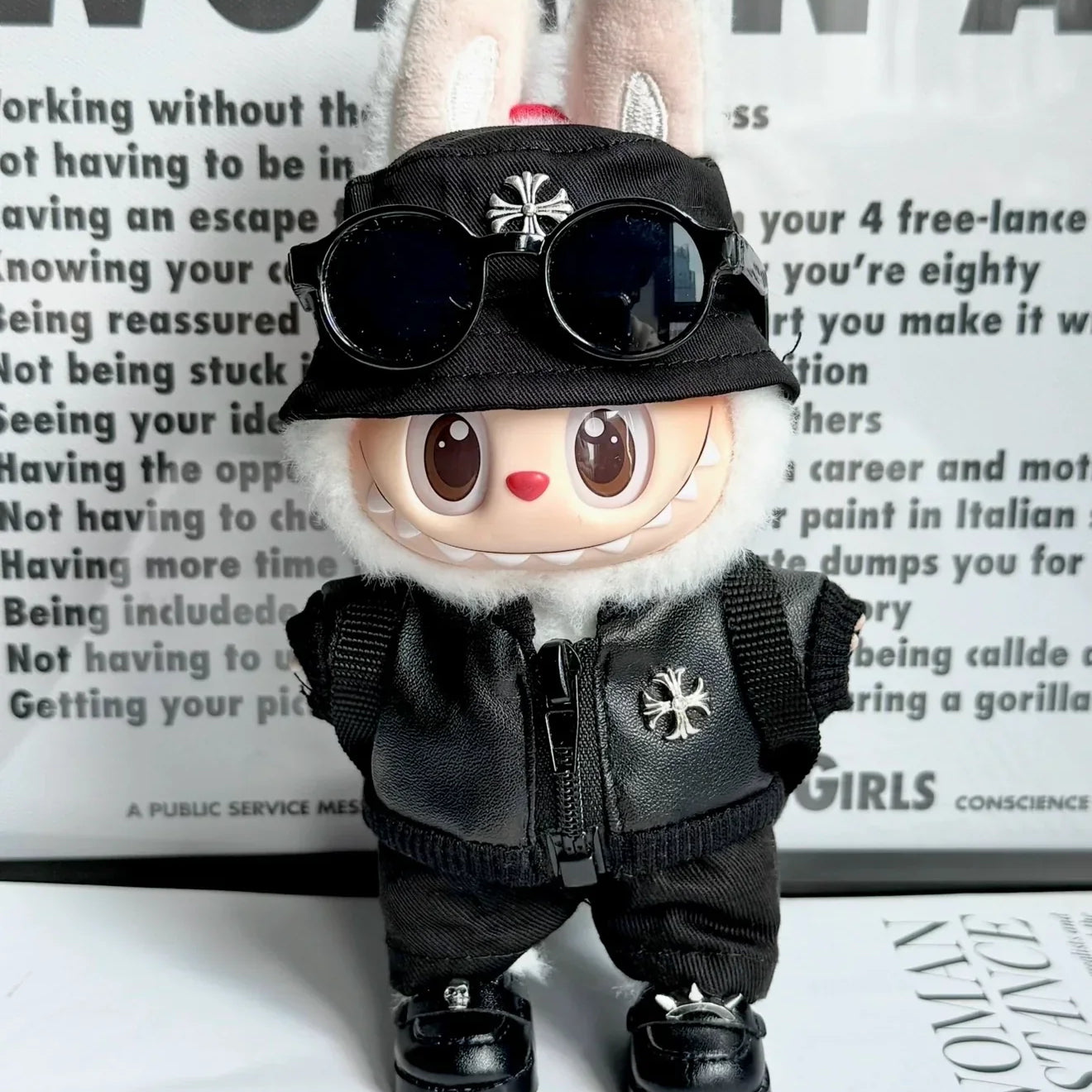 chrome hearts labubu clothes