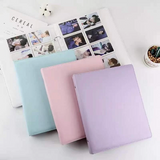 Kpop B5 Leather Large Photocard Binder 3 ring White Blue Pink Violet