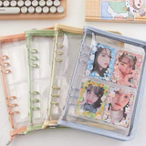 A5 Kpop Photocard Binder Zipper bag 3 inch refill pages 4 pocket