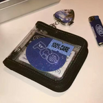 kpop wallet jelly wallet clear transparent wallet zipper pouch