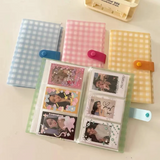 A6 3 Pocket Checker Pastel Photocard Collect Book Binder