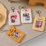 Kpop Photocard Holder Teddy Bear Cat Tiger Rabbit ID Badge