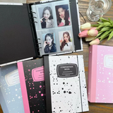 A5 Composition Binder Hardcover Kpop Photocard Binder 6 Ring Planner