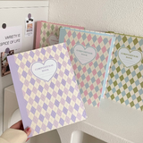 Retro Diamond Hard Cover Kpop Photocard Binder 6 Ring Planner featured