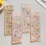 Cute Sticker KPop Polco Holographic  Sticker Glitter Teddy Bunny