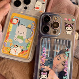 Cute  Sanrio Photocard 3 inch Phone Case Kuromi My Melody