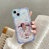 Jelly Kpop Photocard Phone Case Black Violet Blue