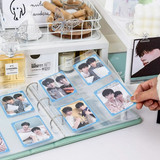 A5 Kpop Photocard Binder Stary Glitter D ring Binder Refills 1/2/4 Pockets