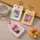 Kpop Photocard Holder Teddy Bear Cat Tiger Rabbit ID Badge