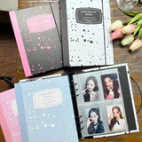 A5 Composition Binder Hardcover Kpop Photocard Binder 6 Ring Planner
