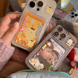Cute  Sanrio Photocard 3 inch Phone Case Kuromi My Melody