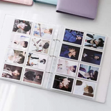 Kpop B5 Leather Large Photocard Binder 3 ring White Blue Pink Violet