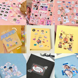 A5 Kpop Photocard Binder Stary Glitter D ring Binder Refills 1/2/4 Pockets