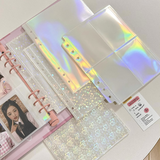 A5 Standard 6 Ring Kpop Photocard Holographic Matt Compact Refill Pages
