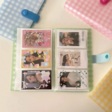 A6 3 Pocket Checker Pastel Photocard Collect Book Binder
