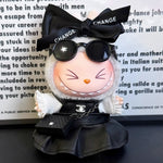 labubu clothes chanel with bag and sunglasses