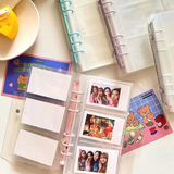 25 Pages Kpop A6 3 Pocket Glitter Transparent Photocard Binder