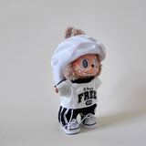 Labubu Helmet Clothes Outfit Set