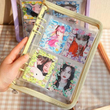 A5 Kpop Photocard Binder Zipper bag 3 inch refill pages 4 pocket