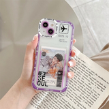 Kpop Bording Pass Flight Ticket Phone Case