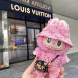 Labubu LV Louis Vuitton Clothes Designer Outfit Set with LV Bag and Shoes