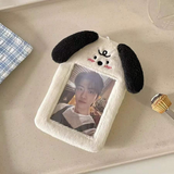 Cute Corgi Dog Plush KPop Photocard Holder keychain Name Badge Holder