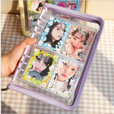 A5 Kpop Photocard Binder Zipper bag 3 inch refill pages 4 pocket