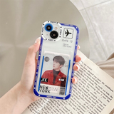 Kpop Bording Pass Flight Ticket Phone Case