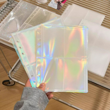 A5 Standard 6 Ring Kpop Photocard Holographic Matt Compact Refill Pages