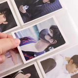 Kpop B5 Leather Large Photocard Binder 3 ring White Blue Pink Violet