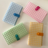 A6 3 Pocket Checker Pastel Photocard Collect Book Binder
