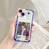 Kpop Bording Pass Flight Ticket Phone Case