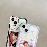 Jelly Kpop Photocard Phone Case Black Violet Blue