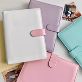 A5 Leather Kpop Photocard Binder with Side Pockets+20 Refill Pages Pocket
