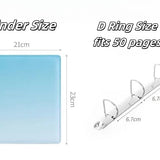 A5 Wide Binder Macaron Gradient kpop photocard Binder D Ring Binder