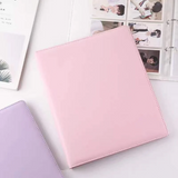 Kpop B5 Leather Large Photocard Binder 3 ring White Blue Pink Violet