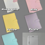 A5 Leather Kpop Photocard Binder with Side Pockets+20 Refill Pages Pocket