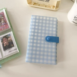 A6 3 Pocket Checker Pastel Photocard Collect Book Binder