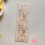 Cute Sticker KPop Polco Holographic  Sticker Glitter Teddy Bunny