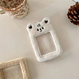 Cute Bear Bunny Tiger Plush KPop Keychain Photocard Holder