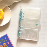 25 Pages Kpop A6 3 Pocket Glitter Transparent Photocard Binder