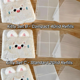 Cute Fluffy Kpop A5 Kpop Photocard Binder Puppy Kitty Binder with Cover Sheet