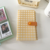 A6 3 Pocket Checker Pastel Photocard Collect Book Binder